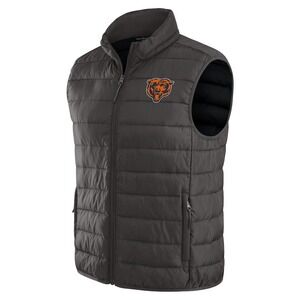 Men 2XL NFL  Darius Rucker Chicago Bears PUFFER VEST Black New Without Tags